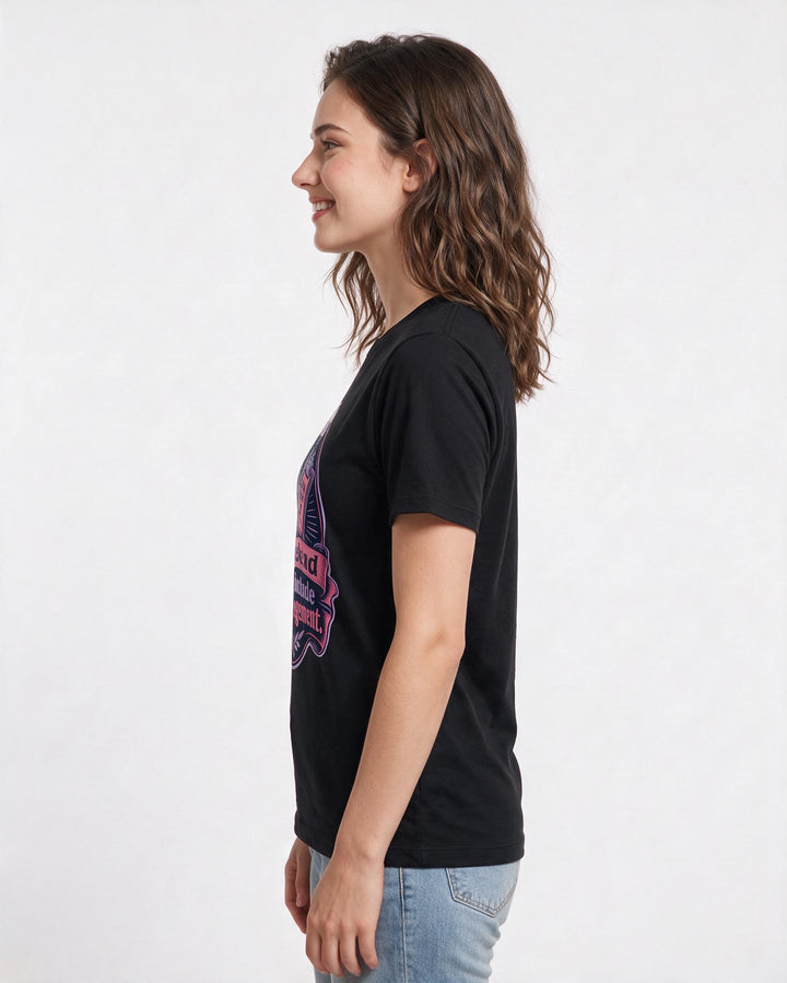 Beer Black T-Shirt for Women – Everyday Expression Graphic Tee product image 2