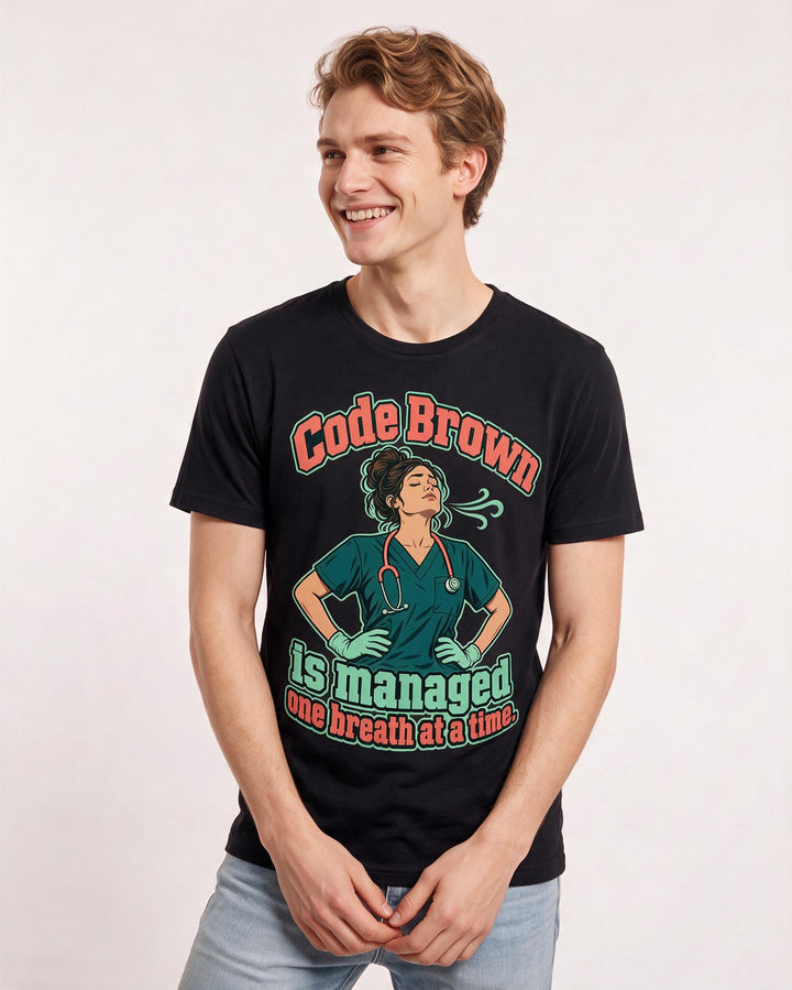 Nurse Black T-Shirt for Men – Nursing Life Graphic Tee product image 1
