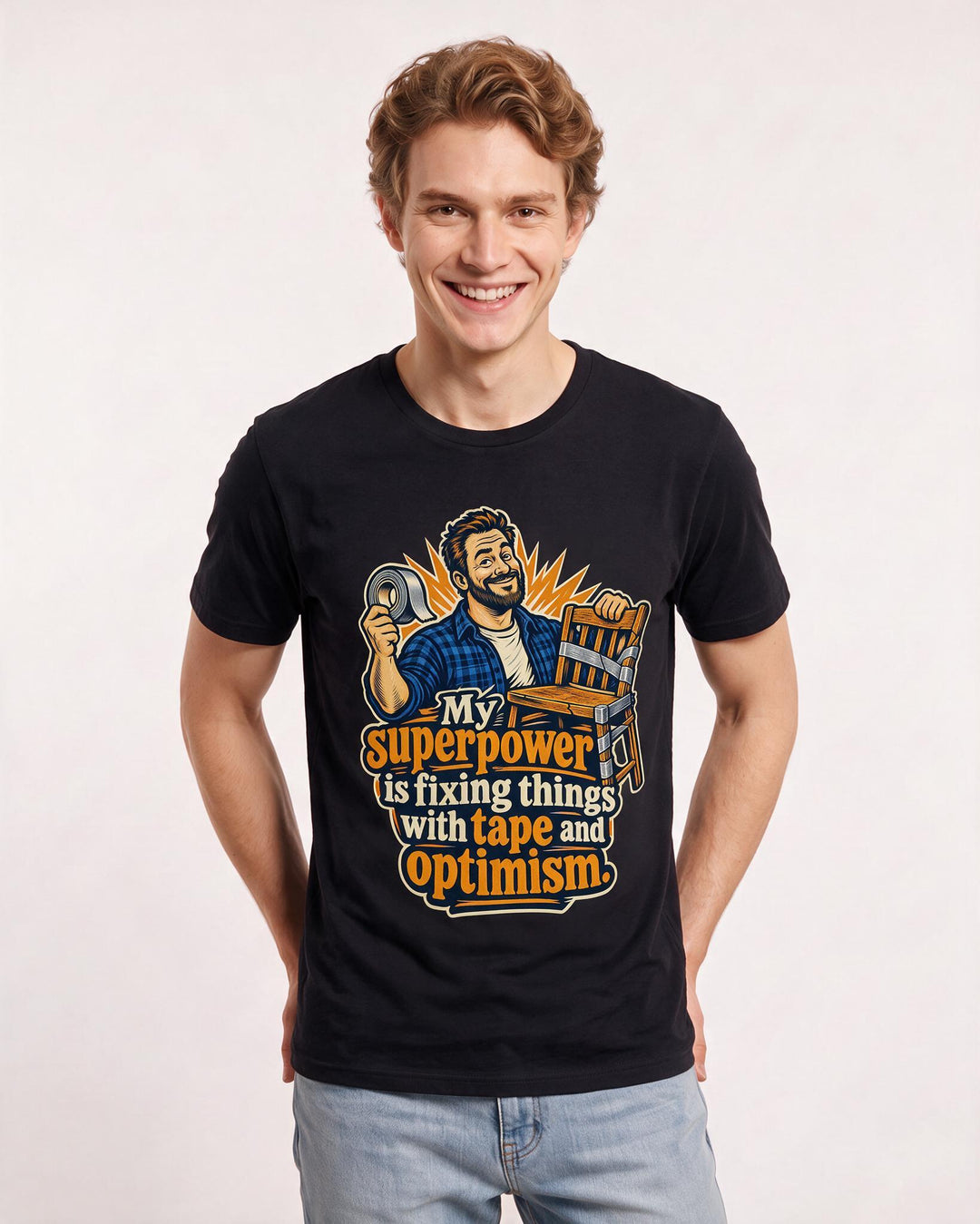 Mom Black T-Shirt for Men – Everyday Expression Graphic Tee product image 1