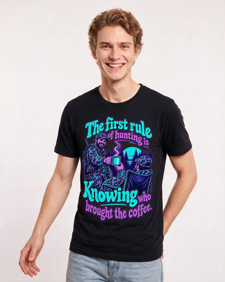 Hunting Black T-Shirt for Men – Everyday Expression Graphic Tee product image 1