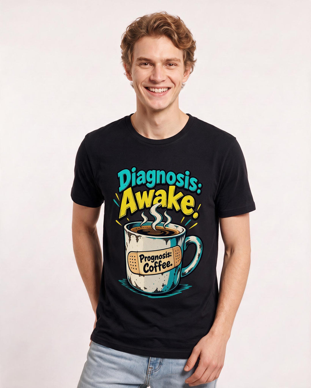 Nurse Black T-Shirt for Men – Nursing Life Graphic Tee product image 1