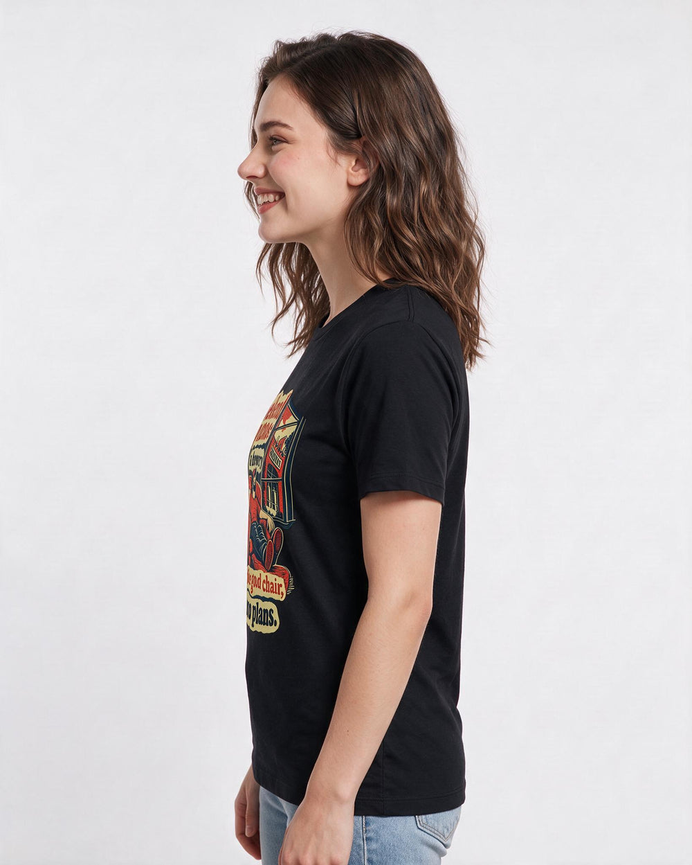 Beer Black T-Shirt for Women – Everyday Expression Graphic Tee product image 2