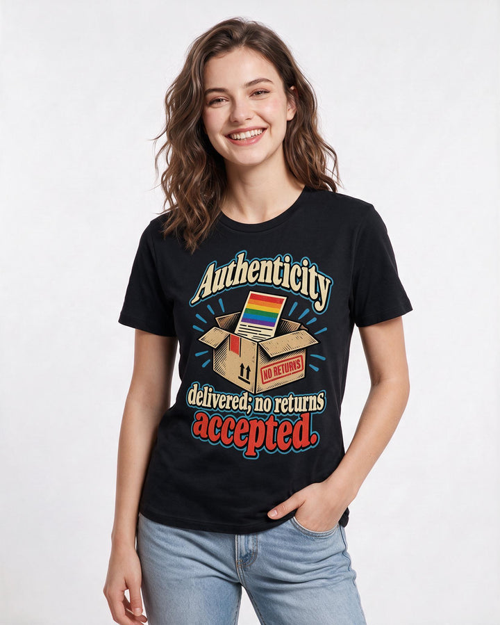 Pride Black T-Shirt for Women – Everyday Expression Graphic Tee product image 1