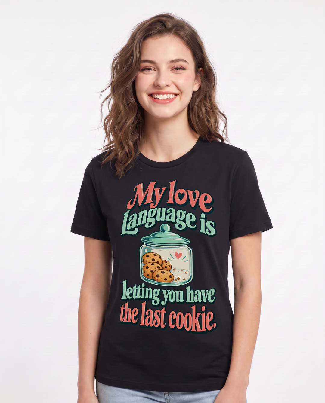 Grandparent Black T-Shirt for Women – Everyday Expression Graphic Tee product image 3