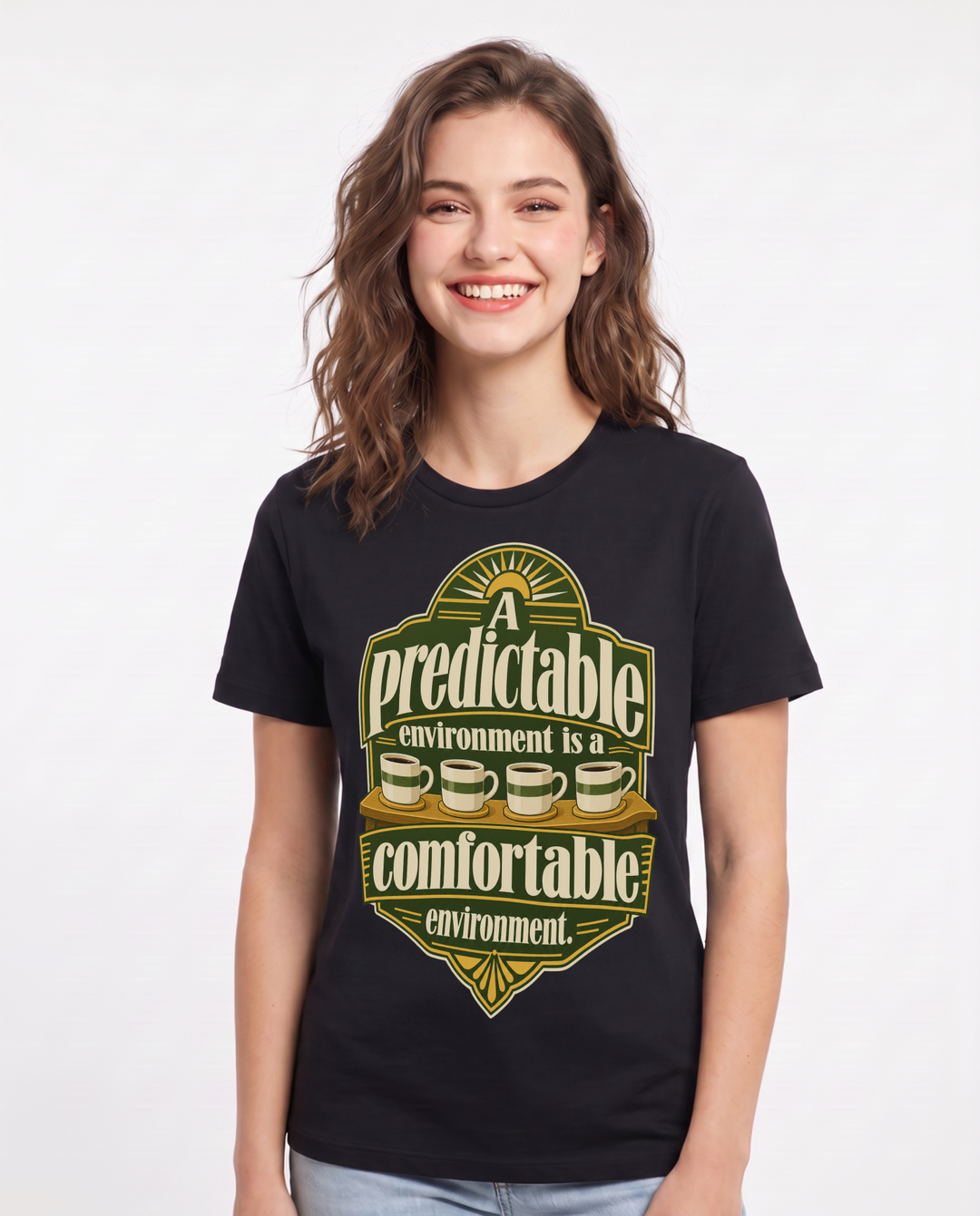 Neurodiversity Black T-Shirt for Women – Everyday Expression Graphic Tee product image 3