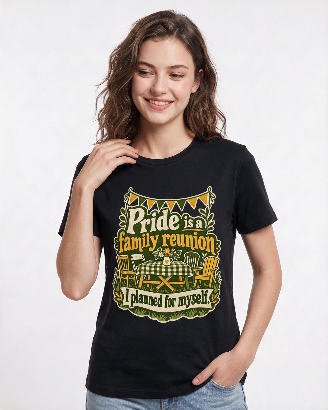 Pride Black T-Shirt for Women – Everyday Expression Graphic Tee product image 1