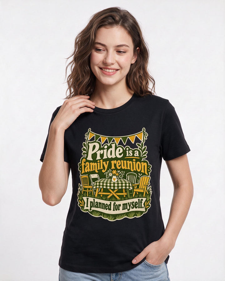 Pride Black T-Shirt for Women – Everyday Expression Graphic Tee product image 1
