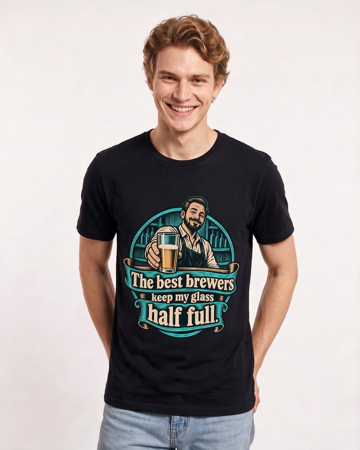 Beer Black T-Shirt for Men – Everyday Expression Graphic Tee product image 1
