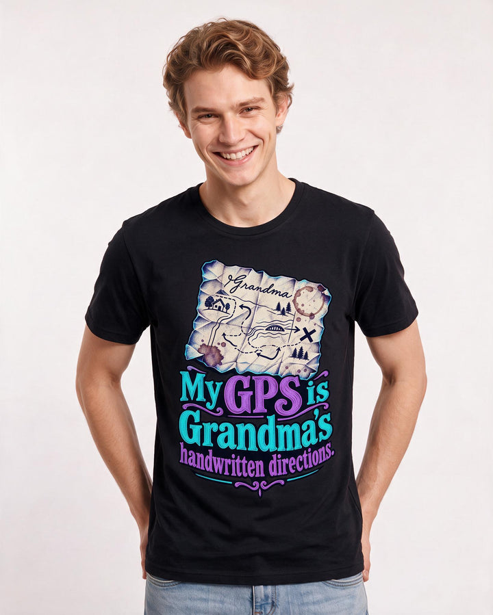 Grandparent Black T-Shirt for Men – Everyday Expression Graphic Tee product image 1