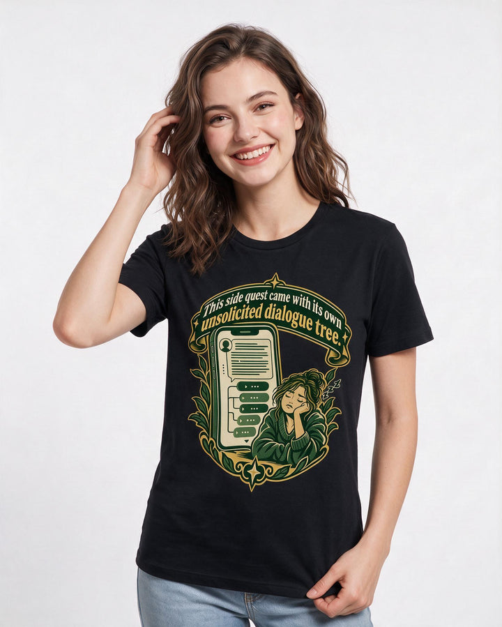 Gaming Black T-Shirt for Women – Game Night Graphic Tee product image 1