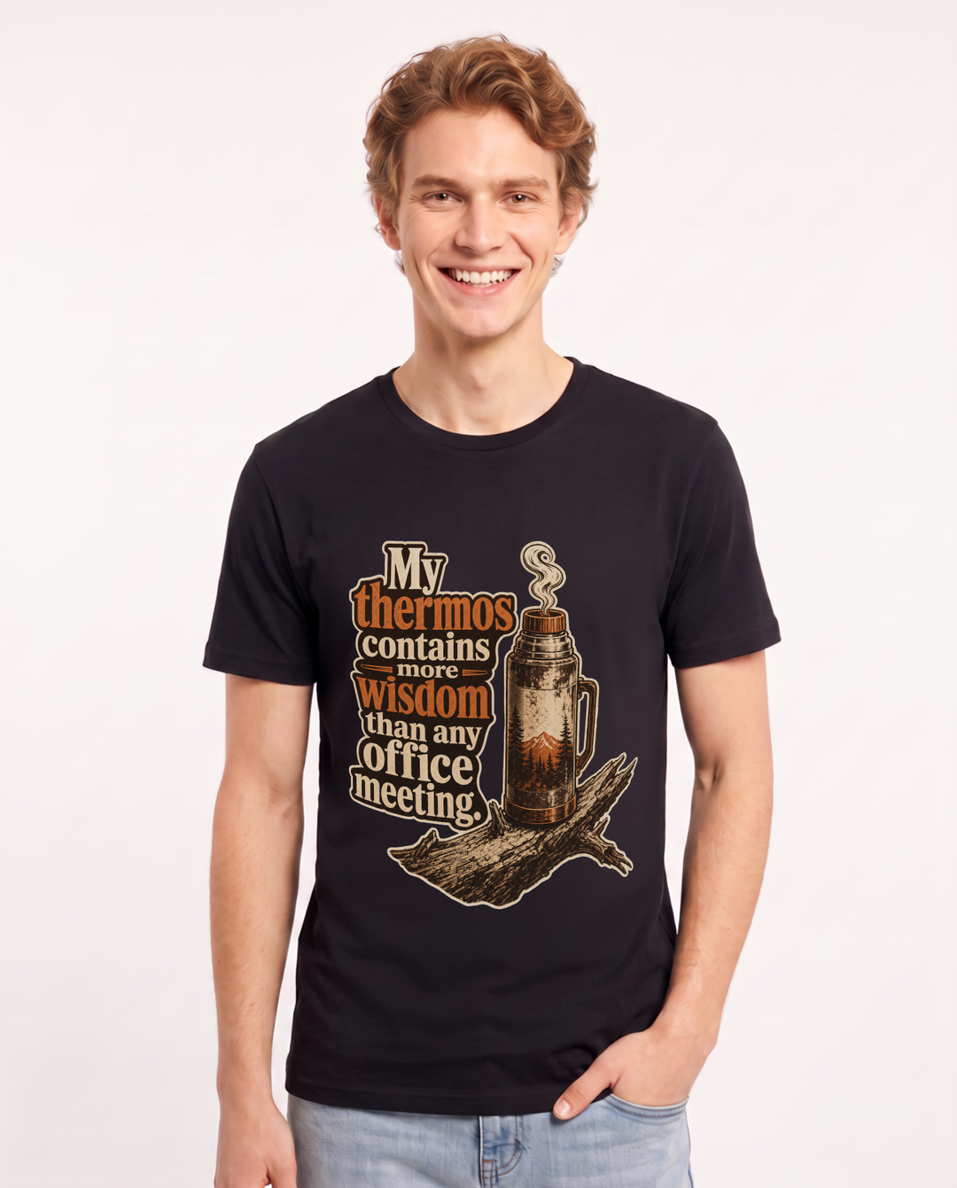 Hunting Black T-Shirt for Men – Everyday Expression Graphic Tee product image 3