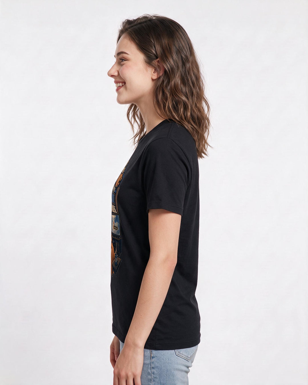 Gaming Black T-Shirt for Women – Game Night Graphic Tee product image 2