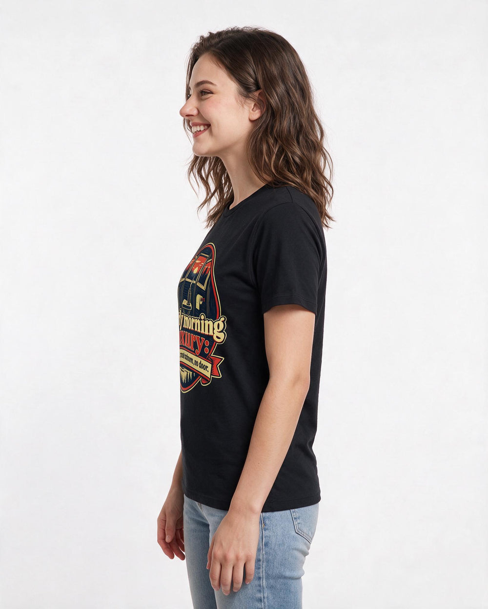 Hunting Black T-Shirt for Women – Everyday Expression Graphic Tee product image 2