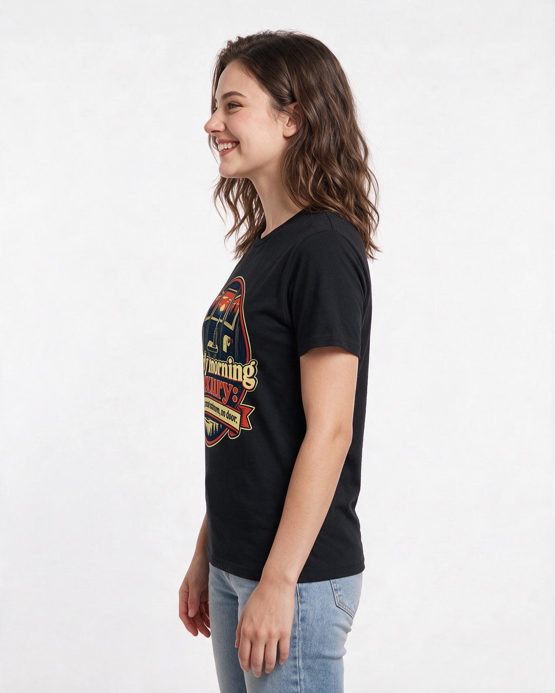 Hunting Black T-Shirt for Women – Everyday Expression Graphic Tee product image 2