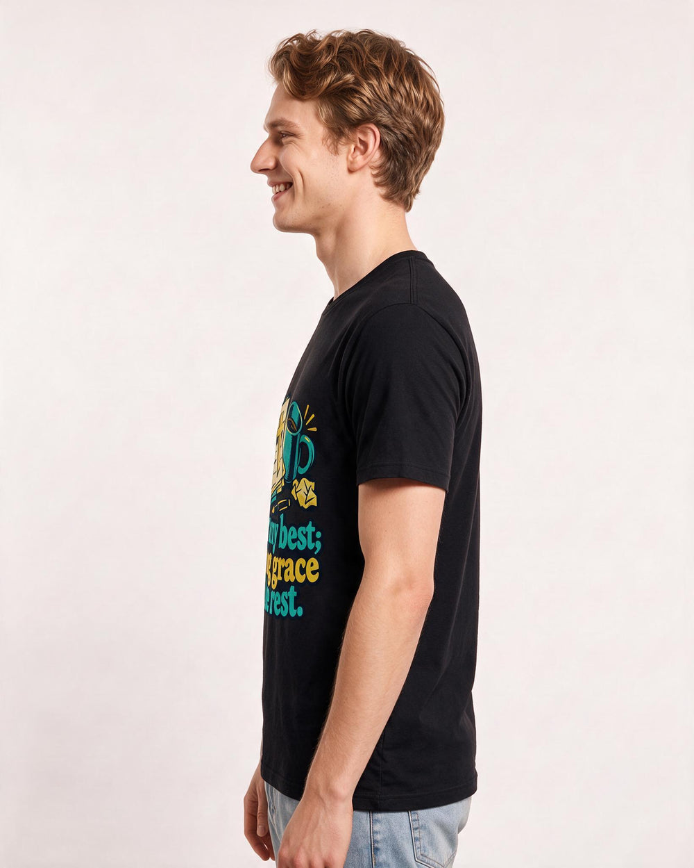Christian Faith Black T-Shirt for Men – Everyday Expression Graphic Tee product image 2