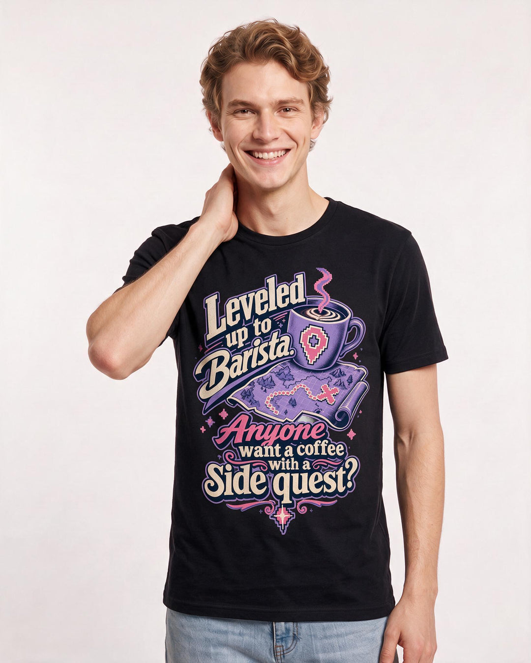 Gaming Black T-Shirt for Men – Game Night Graphic Tee product image 1