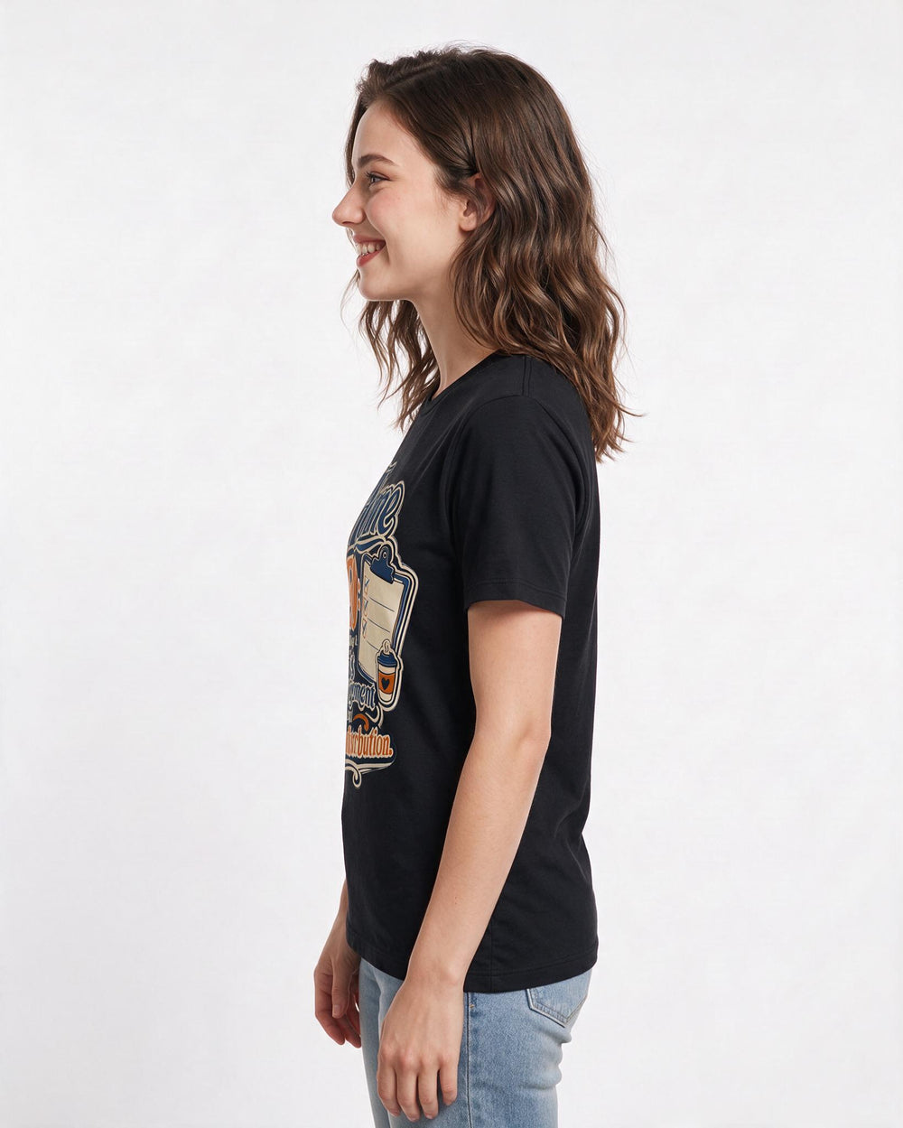 Funny Mom Women's Black T-Shirt – Home CEO: Specializing in crisis management and snack distribution. product image 2