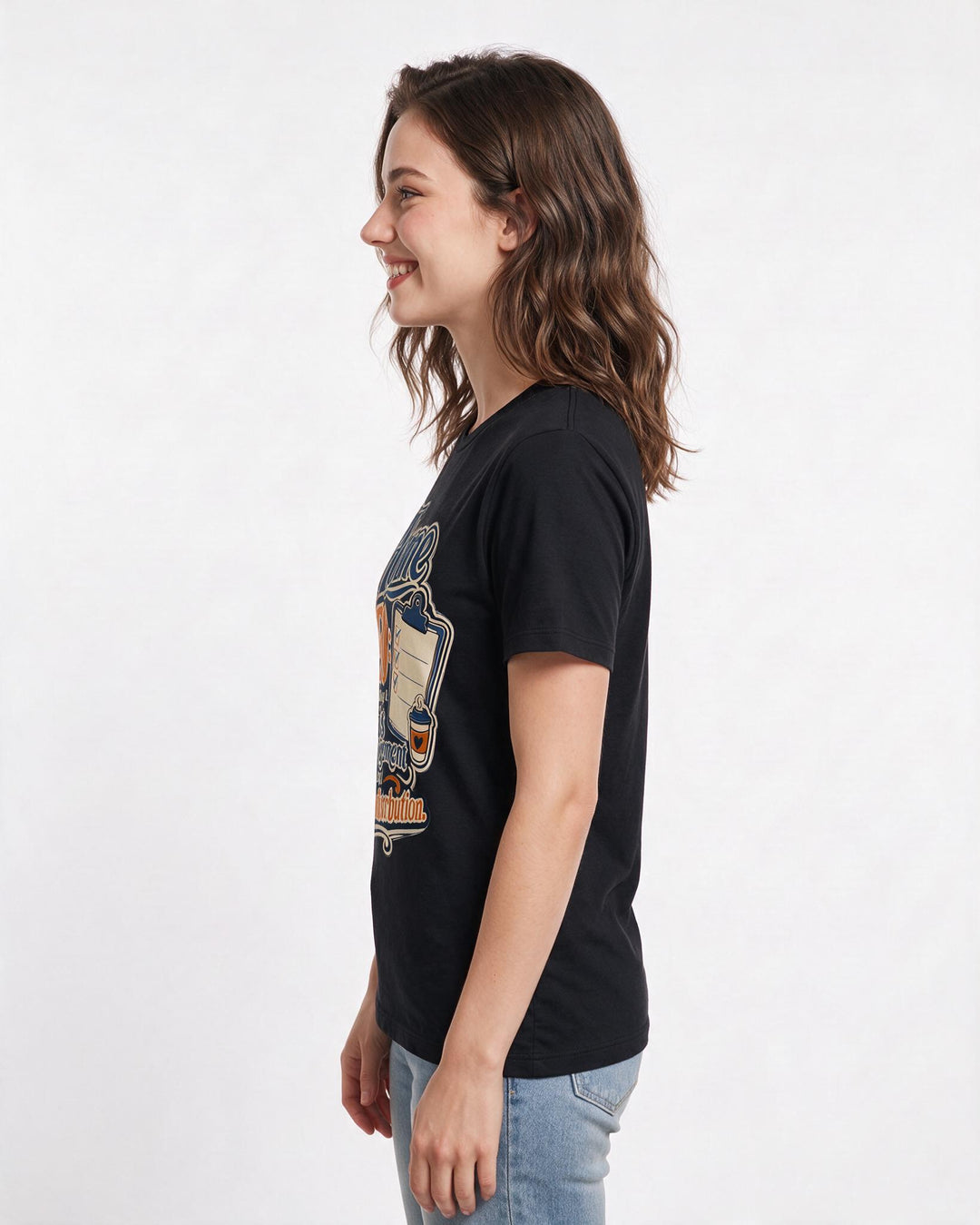 Funny Mom Women's Black T-Shirt – Home CEO: Specializing in crisis management and snack distribution. product image 2