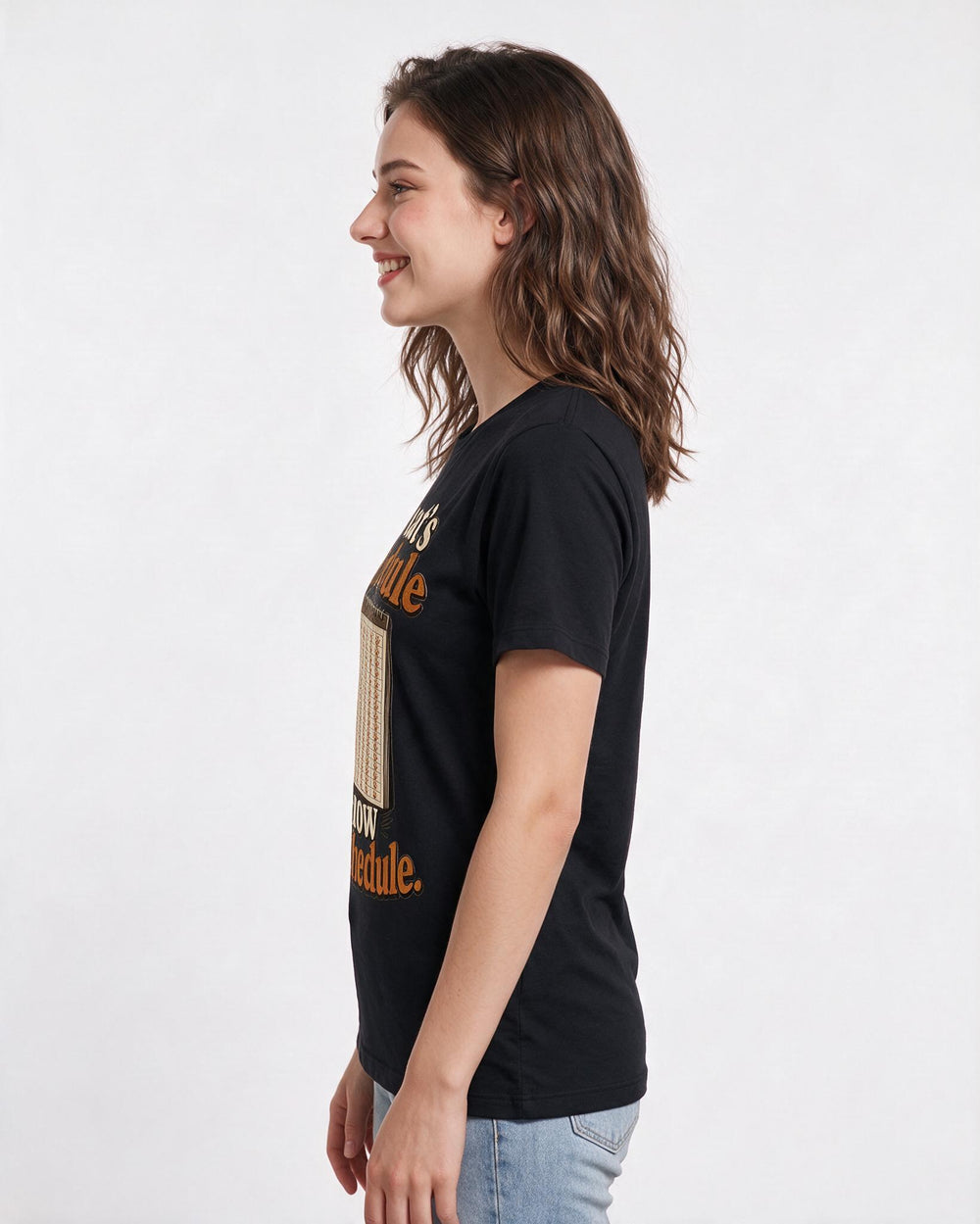 Cat Lover Black T-Shirt for Women – Everyday Expression Graphic Tee product image 2