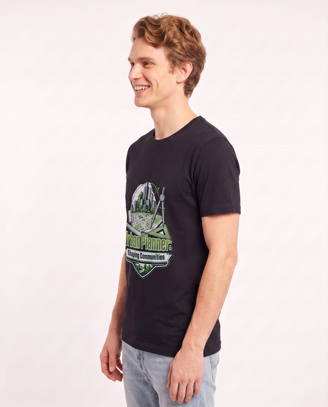 Urban Planner: Shaping Communities Men's Black T-Shirt product image 3