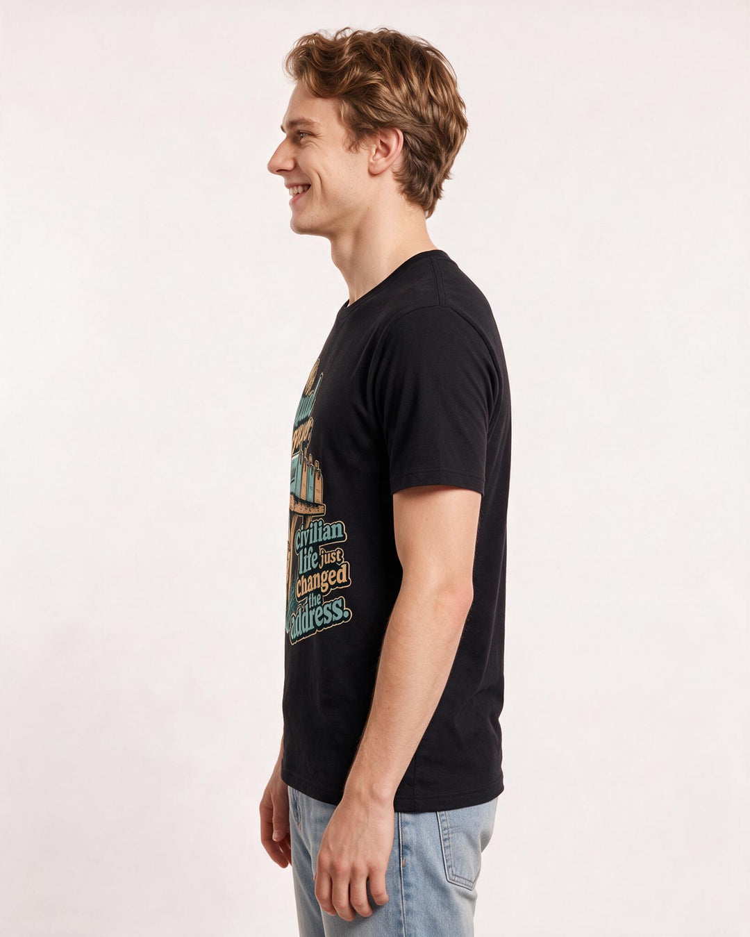 Veteran Black T-Shirt for Men – Everyday Expression Graphic Tee product image 2