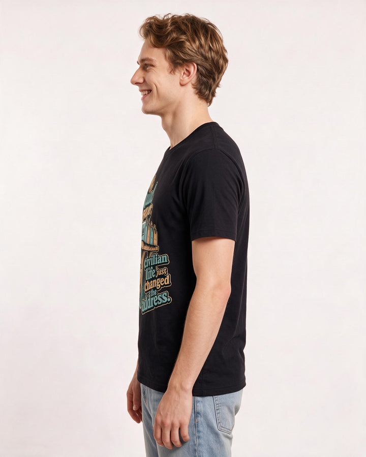 Veteran Black T-Shirt for Men – Everyday Expression Graphic Tee product image 2
