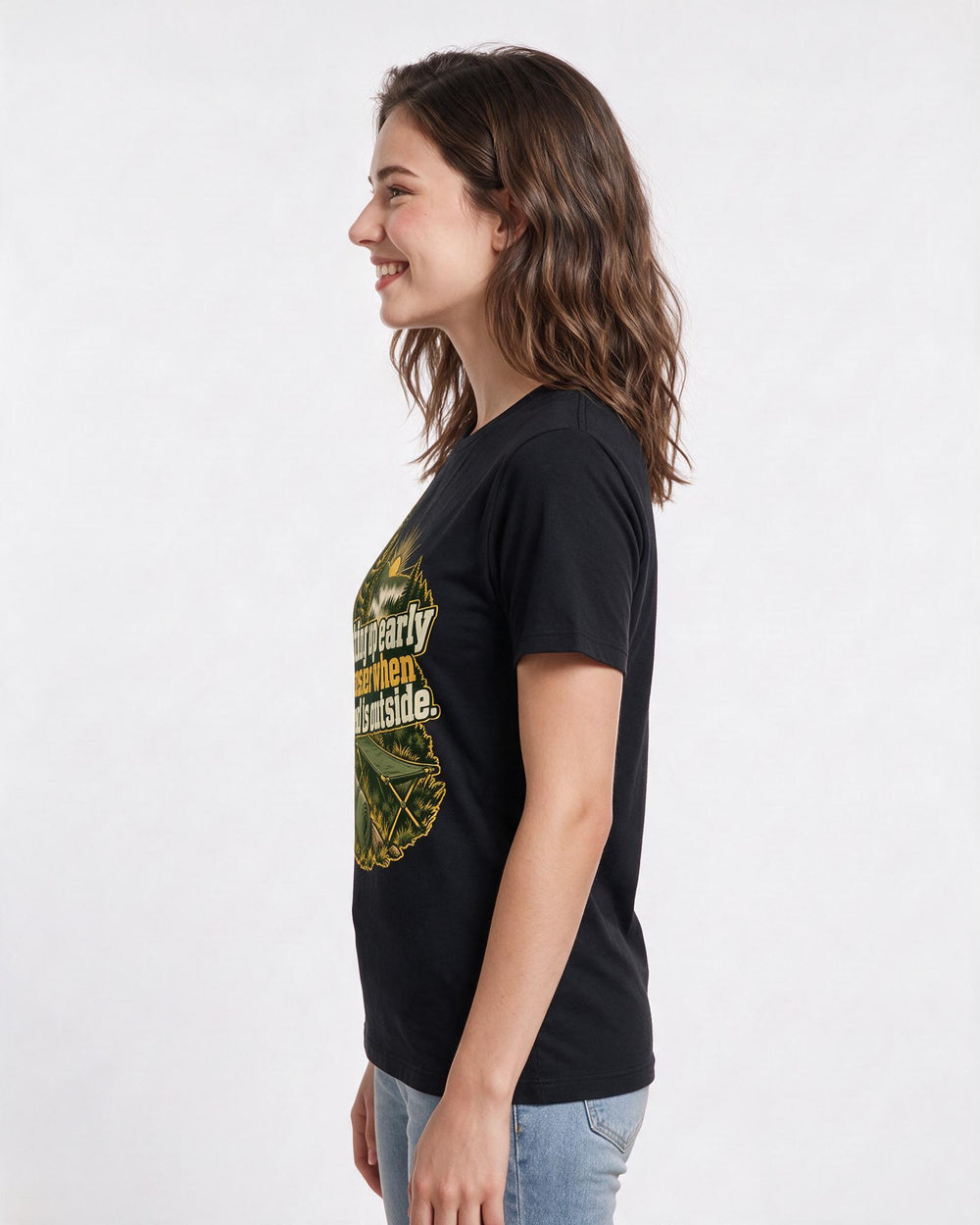 Hunting Black T-Shirt for Women – Everyday Expression Graphic Tee product image 2