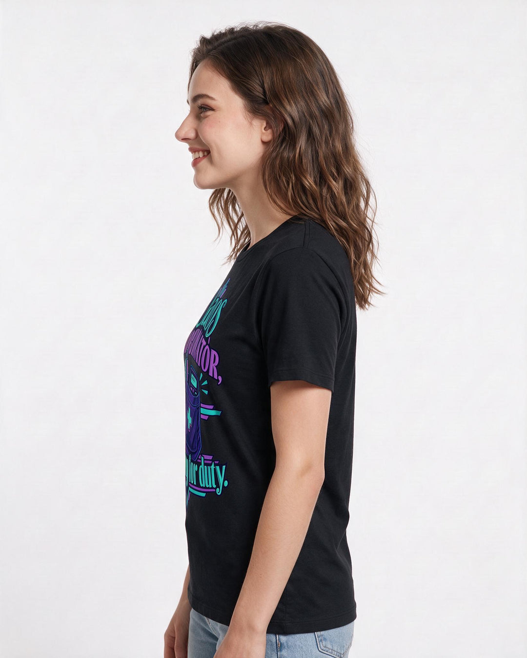 Nurse Black T-Shirt for Women – Nursing Life Graphic Tee product image 2