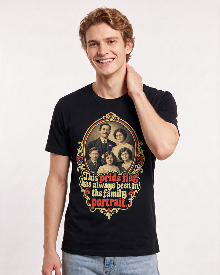 Pride Black T-Shirt for Men – Everyday Expression Graphic Tee product image 1