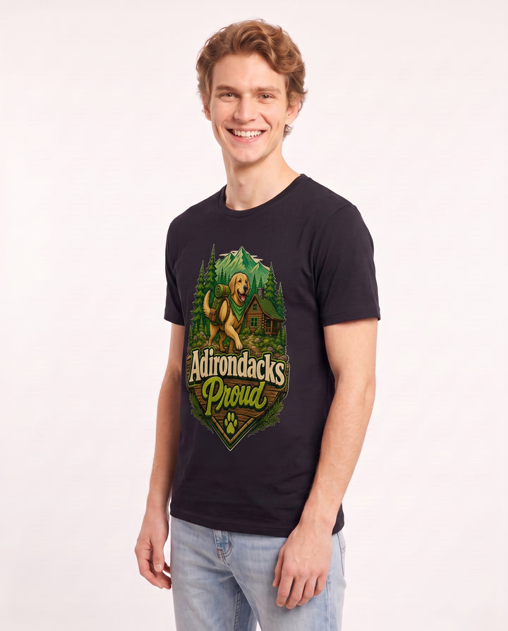 Adirondacks Proud Men's Black T-Shirt product image 3
