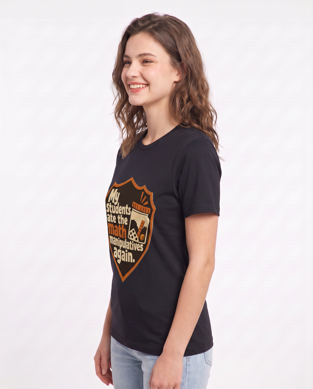 Teacher Gift Women's Black T-Shirt - My students ate the math product image 2