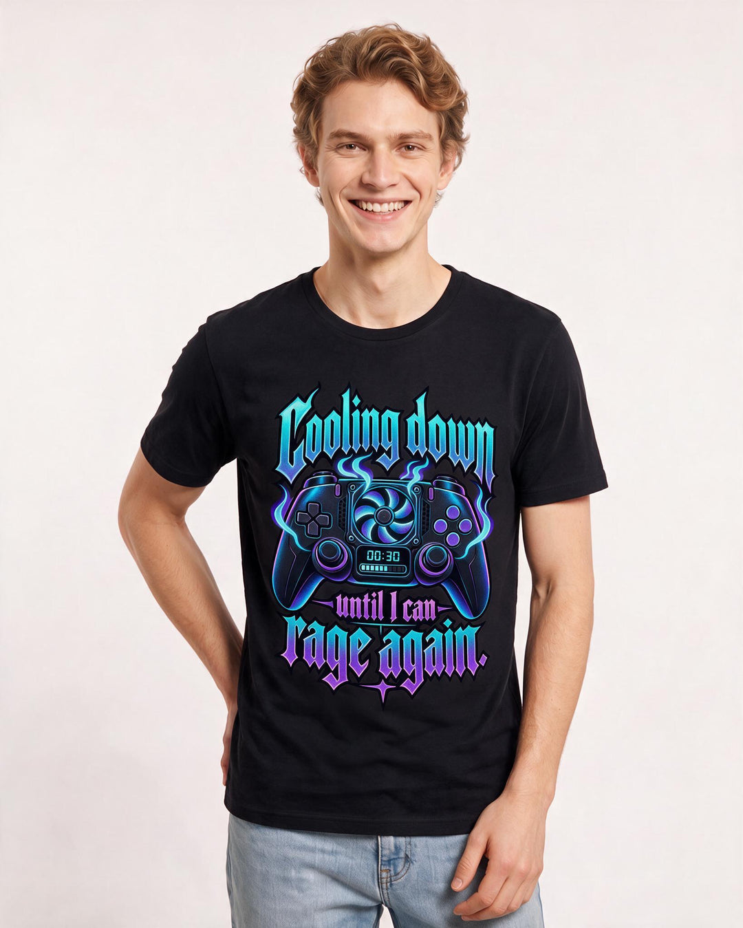 Gaming Black T-Shirt for Men – Game Night Graphic Tee product image 1