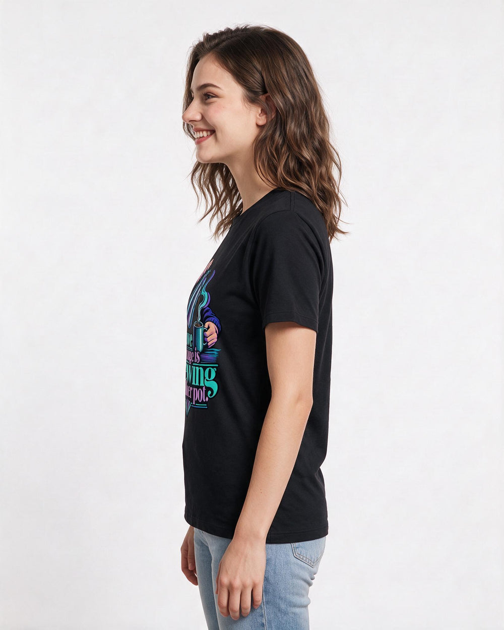 Mom Black T-Shirt for Women – Everyday Expression Graphic Tee product image 2