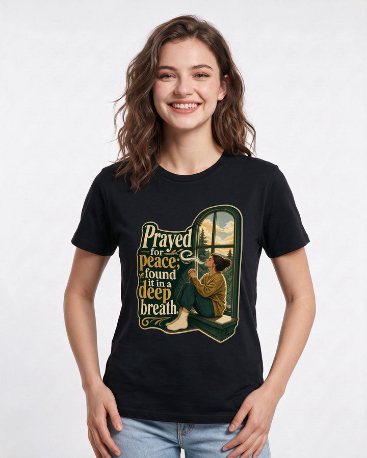 Christian Faith Black T-Shirt for Women – Everyday Expression Graphic Tee product image 1