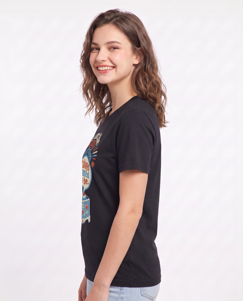 Graphic Women's Black T-Shirt - I am the family heirloom I always product image 2