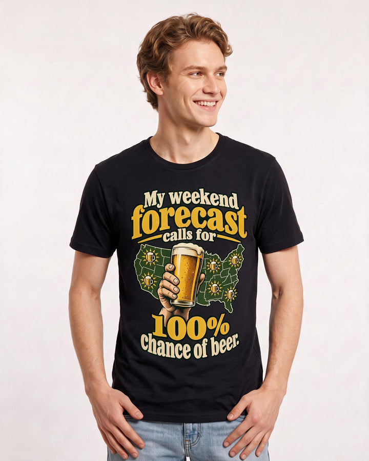 Beer Black T-Shirt for Men – Everyday Expression Graphic Tee product image 1