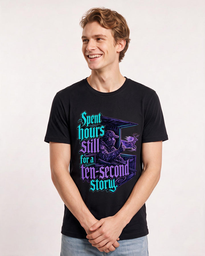 Hunting Black T-Shirt for Men – Everyday Expression Graphic Tee product image 1