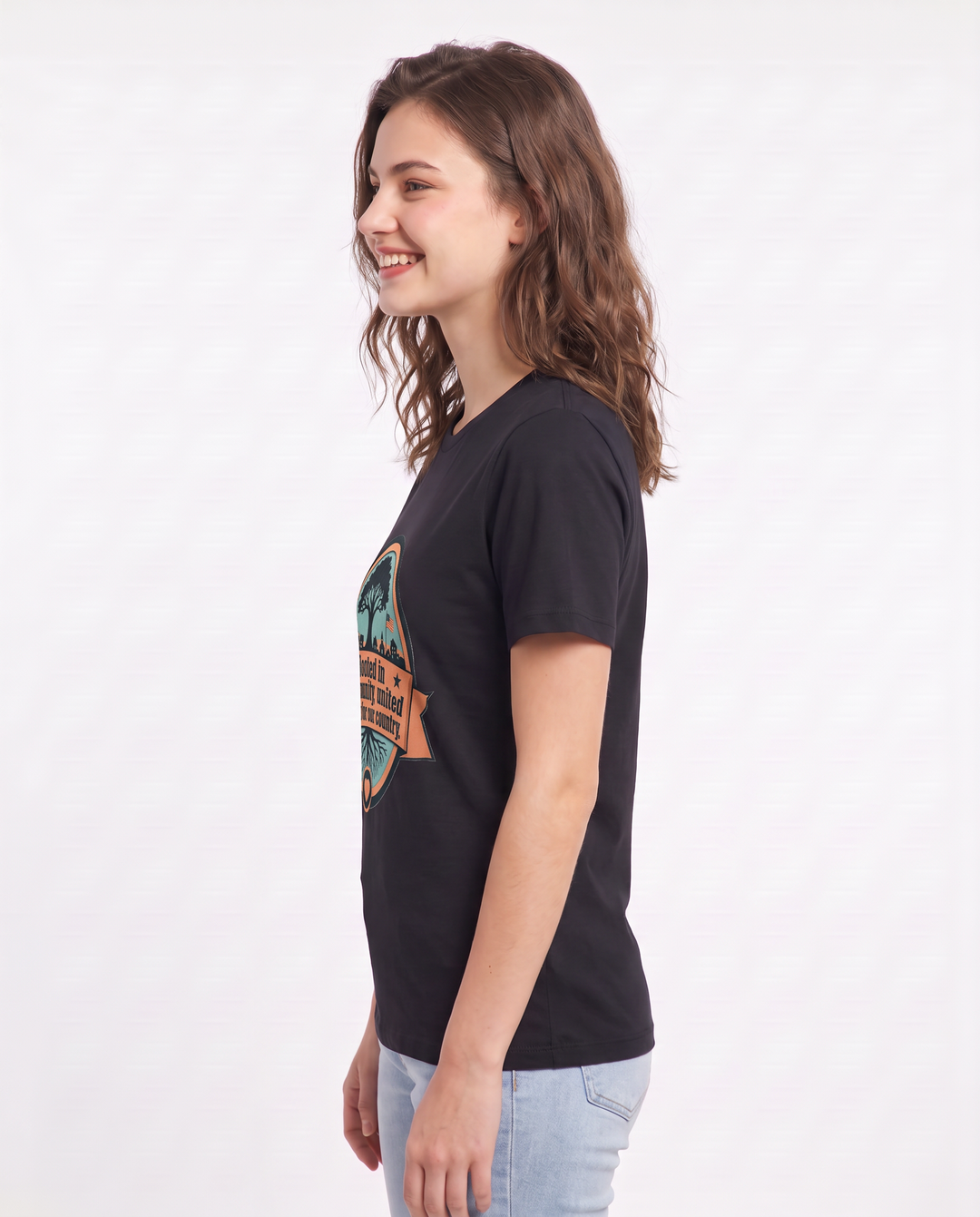 Rooted in community, united in love for our country. - Women's Black T-Shirt product image 3