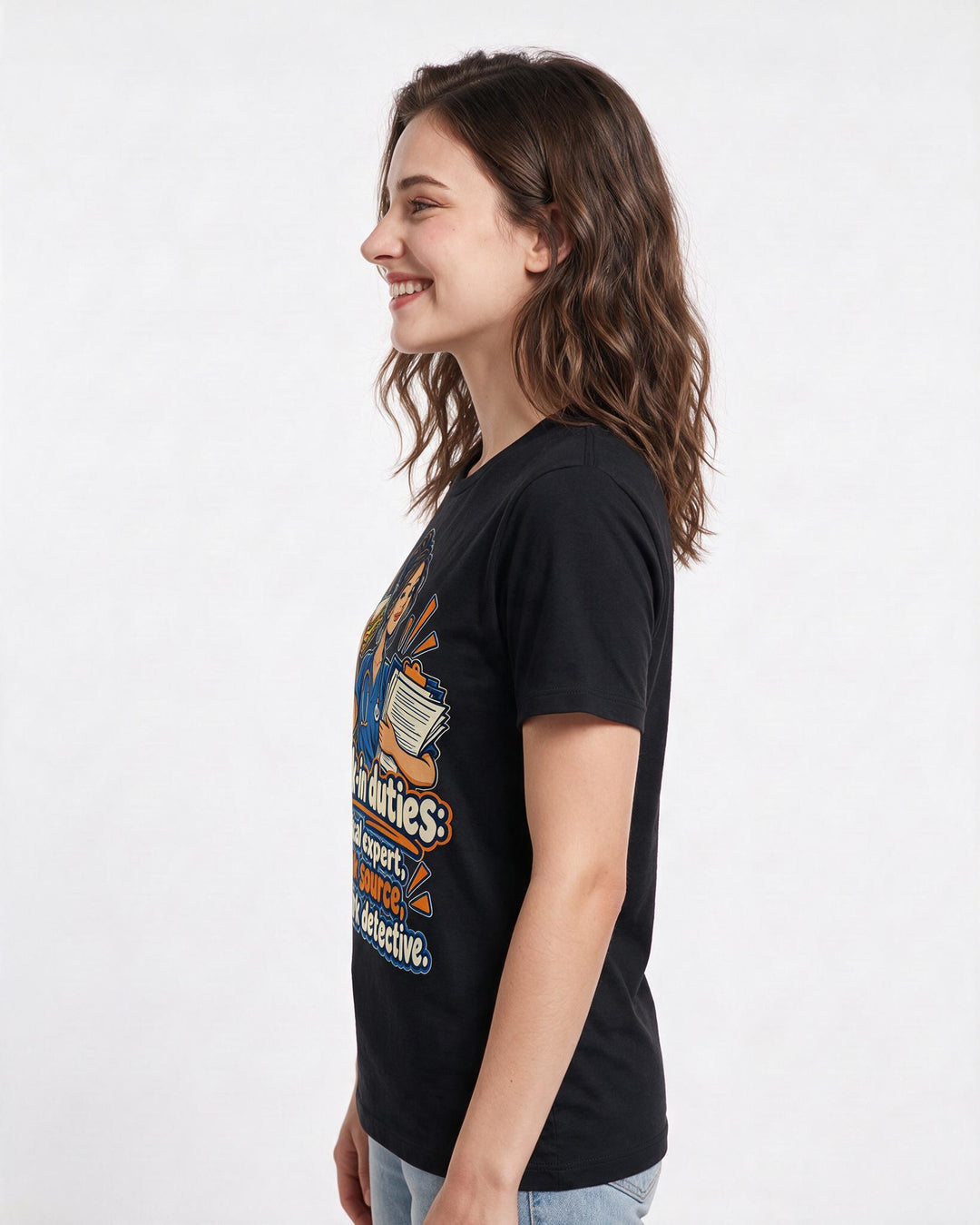 Nurse Black T-Shirt for Women – Nursing Life Graphic Tee product image 2