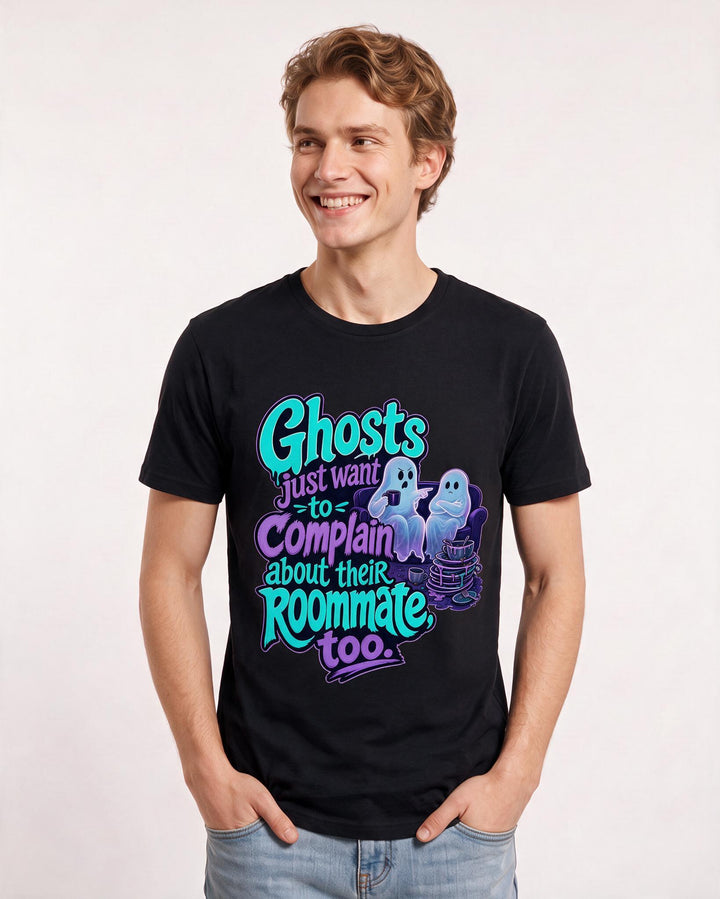 Halloween Black T-Shirt for Men – Halloween Theme Graphic Tee product image 1