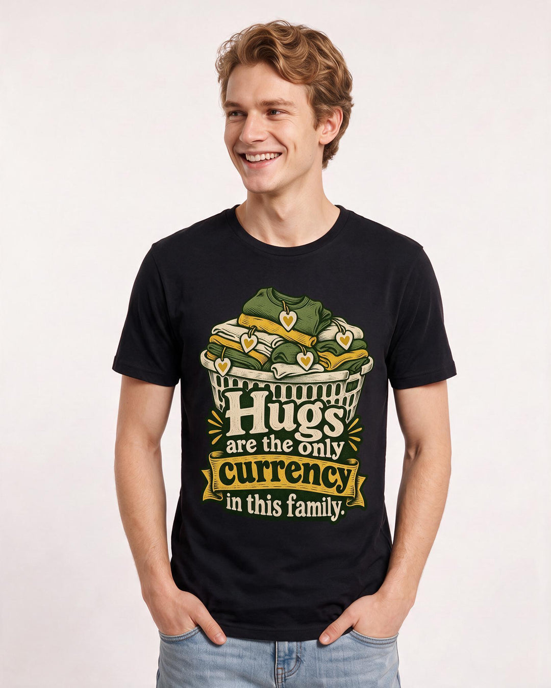 Mom Black T-Shirt for Men – Everyday Expression Graphic Tee product image 1