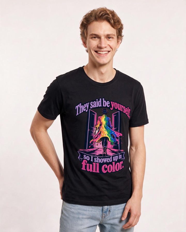 Pride Black T-Shirt for Men – Everyday Expression Graphic Tee product image 1