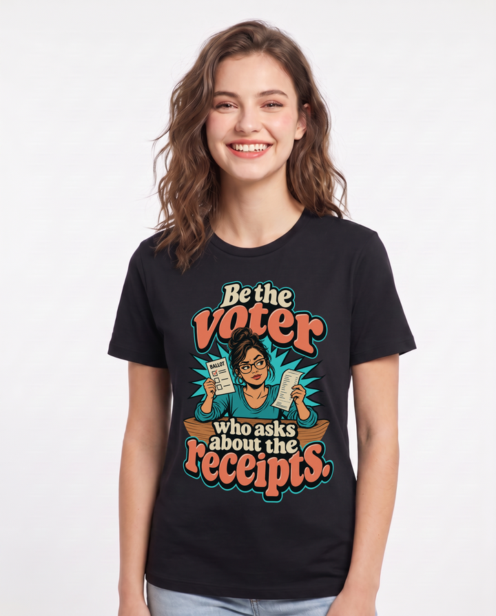 Political Statement Black T-Shirt for Women – Everyday Expression Graphic Tee product image 3