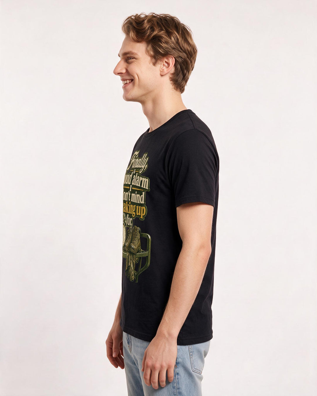 Hunting Black T-Shirt for Men – Everyday Expression Graphic Tee product image 2