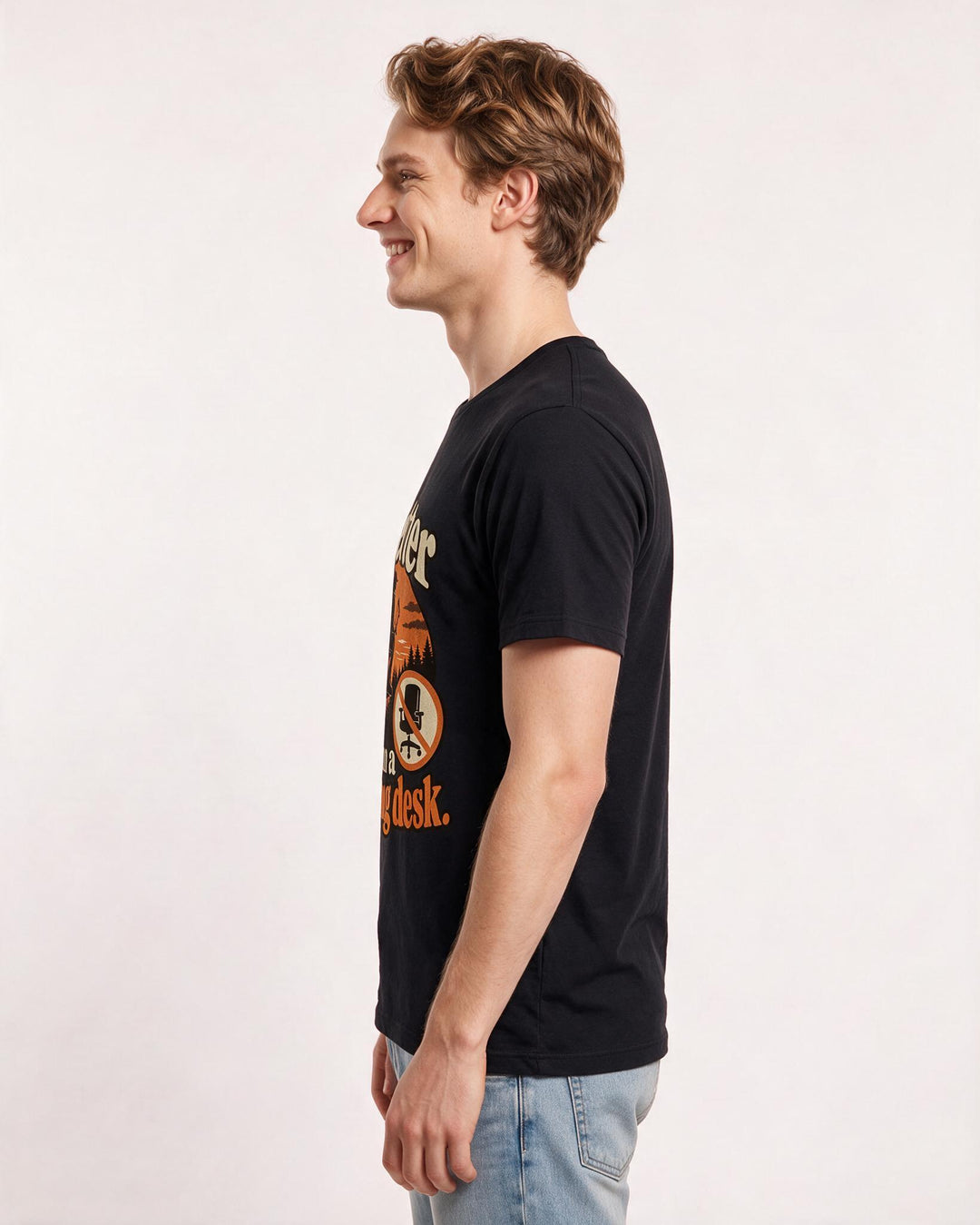 Hunting Black T-Shirt for Men – Everyday Expression Graphic Tee product image 2