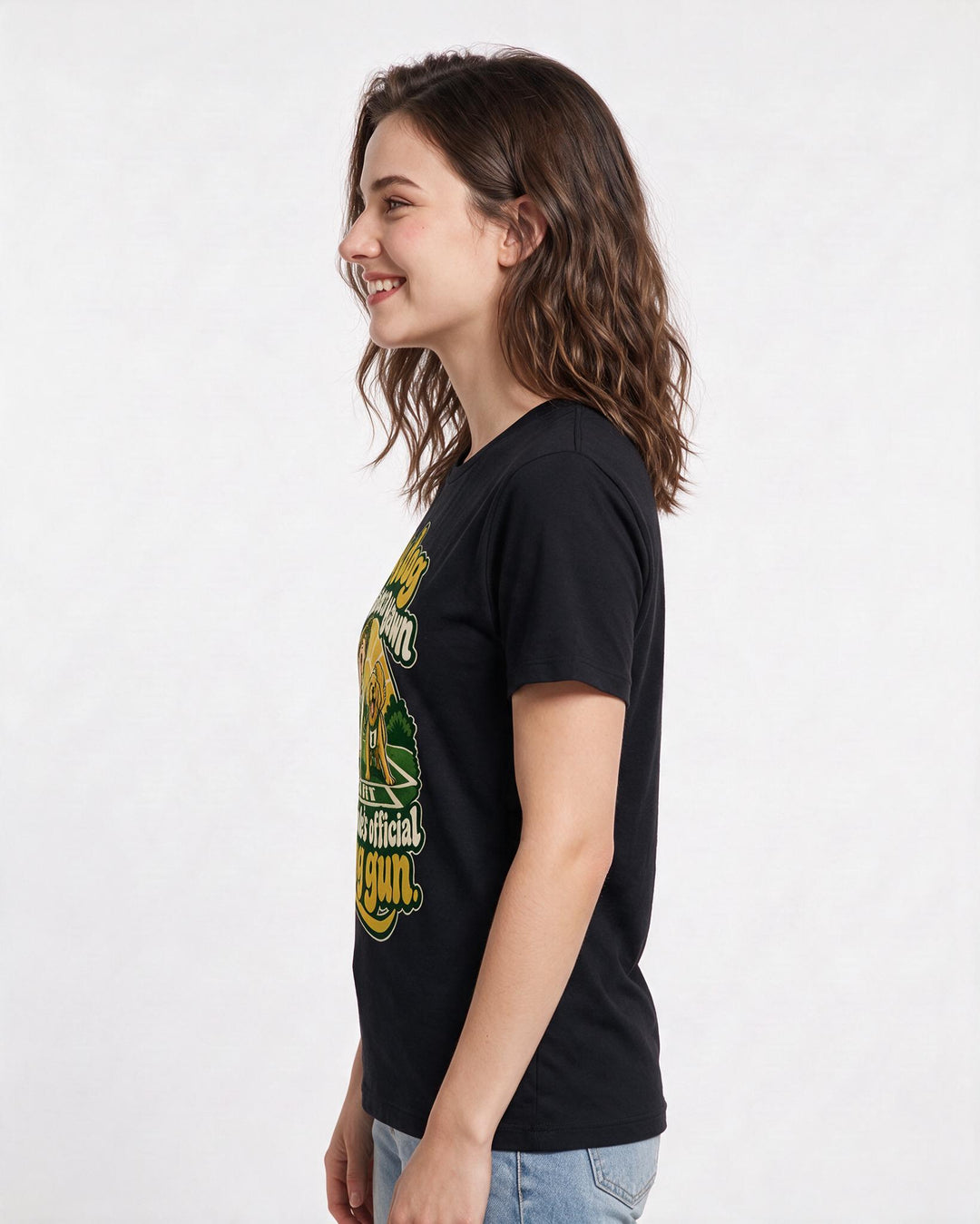 Cat Lover Black T-Shirt for Women – Everyday Expression Graphic Tee product image 2