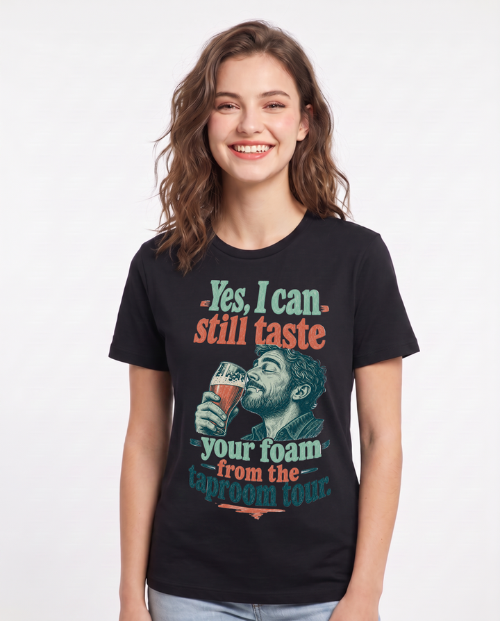 Beer Black T-Shirt for Women – Everyday Expression Graphic Tee product image 1