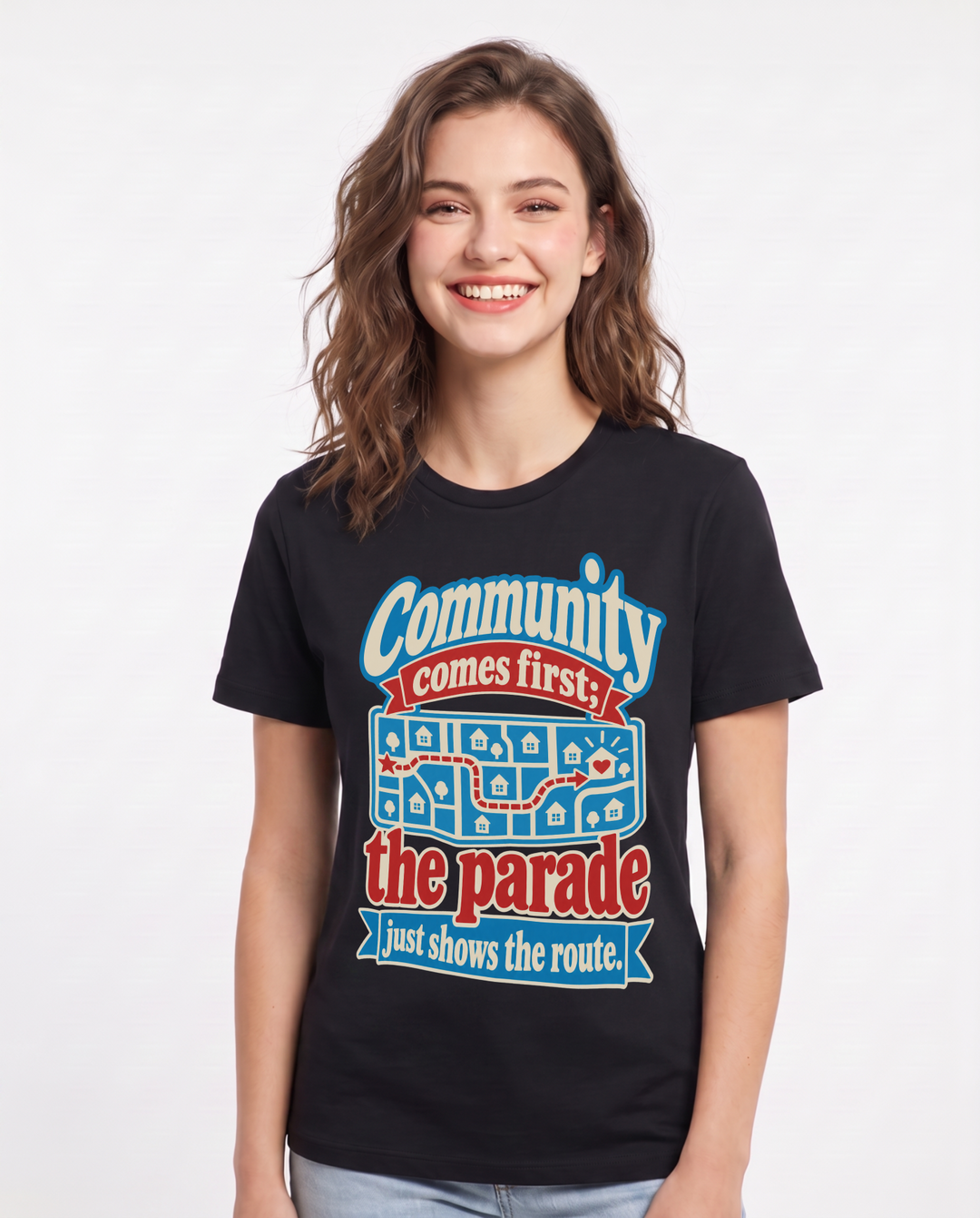 Patriotic Black T-Shirt for Women – Everyday Expression Graphic Tee product image 3