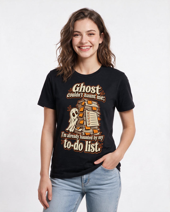 Halloween Black T-Shirt for Women – Halloween Theme Graphic Tee product image 1