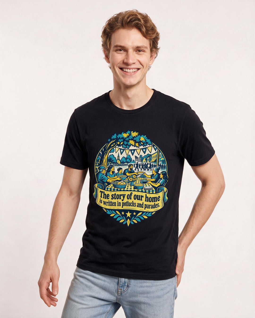 Patriotic Black T-Shirt for Men – Everyday Expression Graphic Tee product image 1